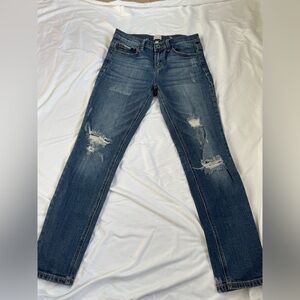 Sneak Peek Mid Rise Straight Leg Jeans- EUC